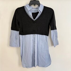 KOOKAI Layered Button-Down Shirt
